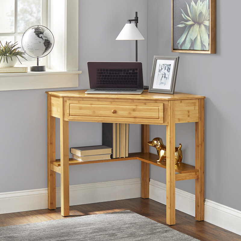 Syert Bamboo Corner Desk