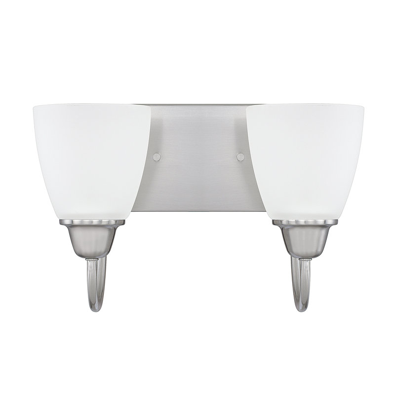 Éclairage pour meuble-lavabo à intensité variable Trenton, Nickel brossé, 2