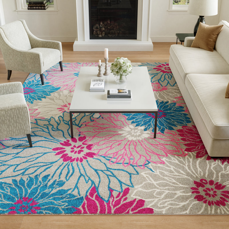 Carollee Floral Indoor Rug, Rectangle 8' x 10'