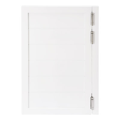35.4'' Solid Wood Paneled with Installation Hardware Kit without Installation Hardware Kit Café / Saloon Door