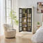 Vitrine de 71,2 po de hauteur avec portes en verre