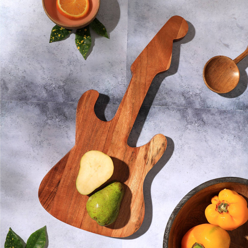 Planche de service en bois | Plateau en bois | Planche à découper | 18,7 po x 7,5 po
