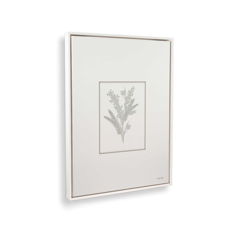 «Botanical Silhouette III» par Cindy Jacobs, reproduction d'art, Toile avec cadre, L 18 po x H 24 po, Blanc