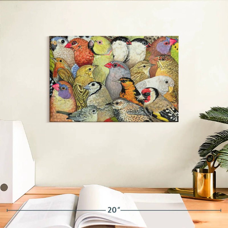 Crowle Patchwork Birds, 8" H x 12" W
