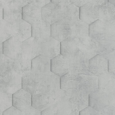 The Loft Collection Geometric Hexagon Wallpaper Roll