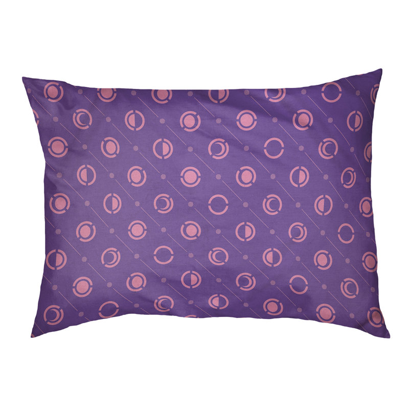 Coussin intérieur pour chien moon phases Chenault, Moyen (l 40 po x P 6,5 po x H 30 po), Mauve / Rose