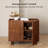 Charli Fluted Solid Wood 40" W Storage Accent Cabinet