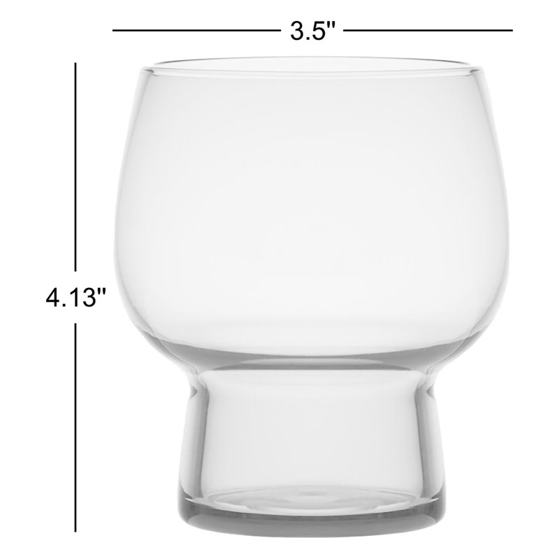 Phoebe 14 oz. Double Old Fashions Glasses, Smoke
