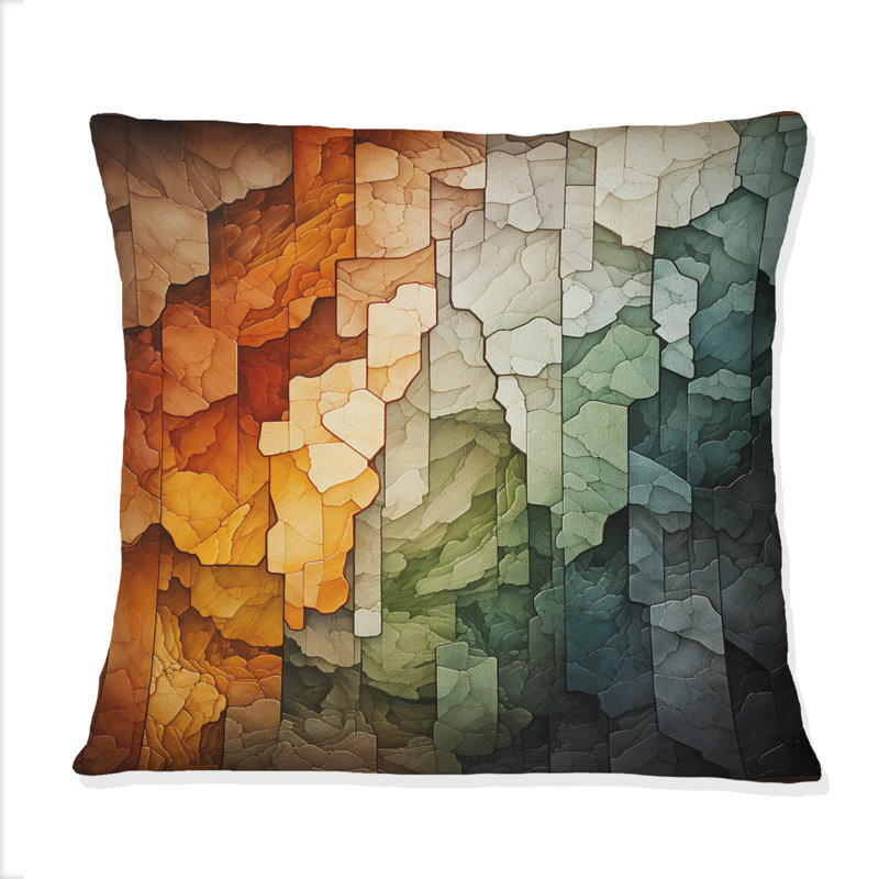 Coussin Hardedge Art Earthy Euphony IV - Hard Edge
