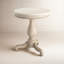 Danielle Marble 24" Pedestal Side Table-545122854