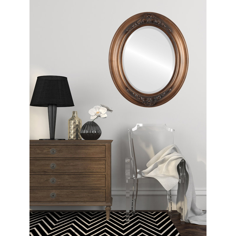 Wokingham Oval Mirror, 45" x 35", Sunset Gold