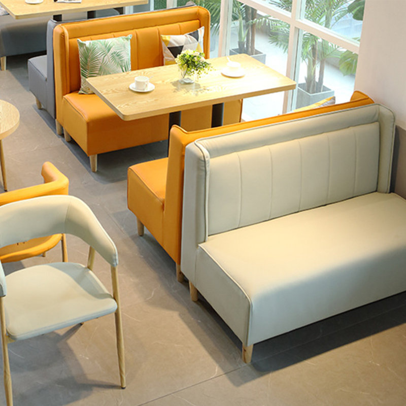 Ensemble de 2 bancs de rangement en similicuir bleu clair
