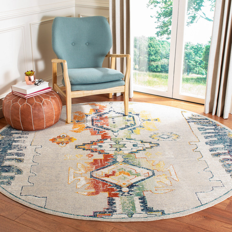 Haneul Performance Southwestern Rug, Round 7'