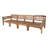 Monterey Teak Outdoor Deluxe Sofa with Sunbrella Cushions-94410977