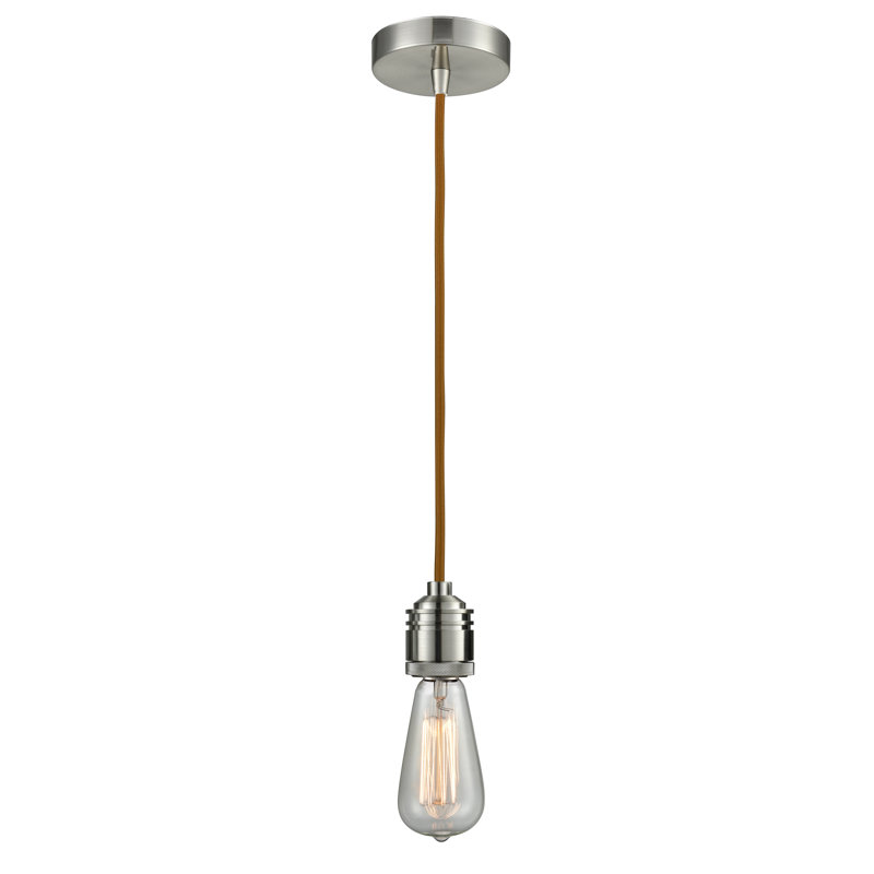 Cecil 1 - Light Single Pendant, Satin Nickel/Copper