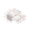 Canapé-lit convertible en velours côtelé gris clair avec lit escamotable, accoudoirs de rangement et ports de chargement USB - 3 positions réglables