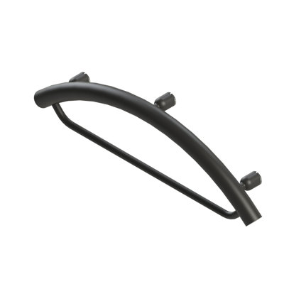 INVISIA Towel Bar Designer Luxury Grab Bar in Matte Black, (500 lb. Capacity)
