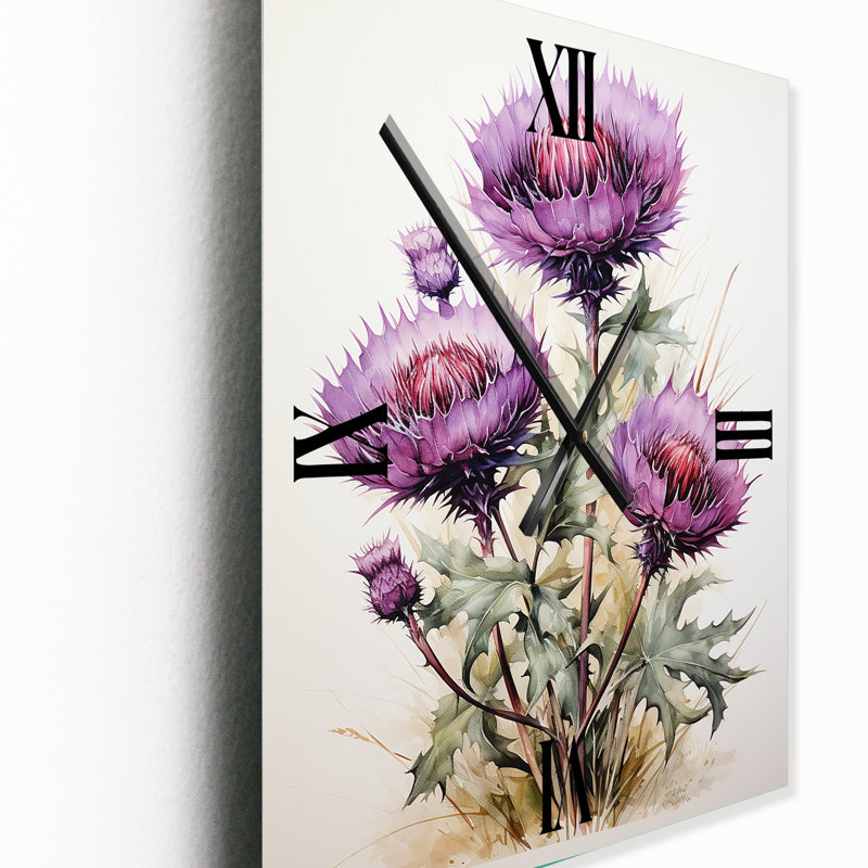 Jawarren - Très grandes horloges murales florales, Très petit