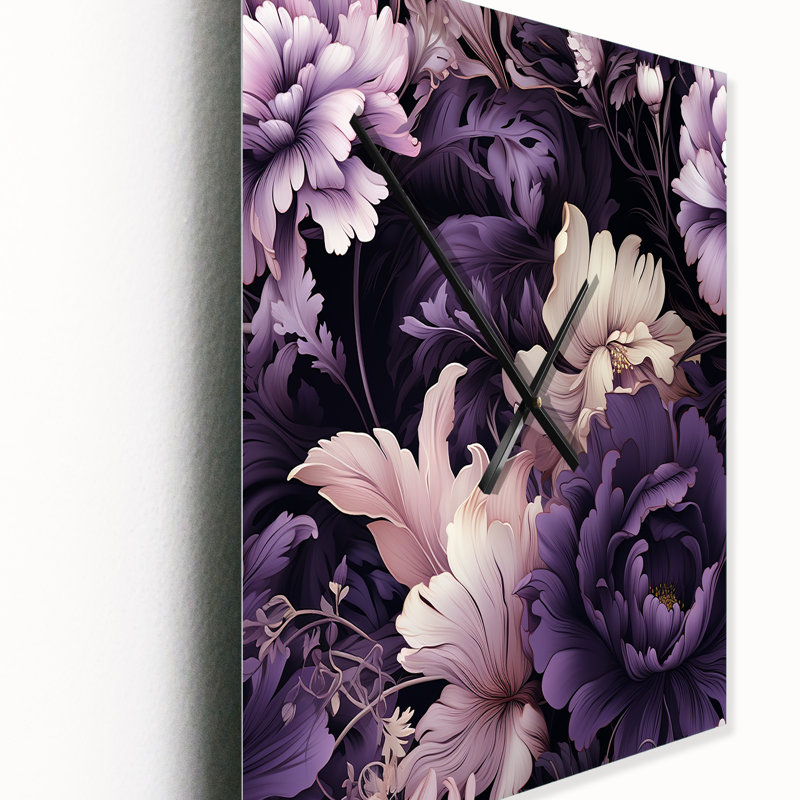 Jaquavian - Horloges murales florales, Grand