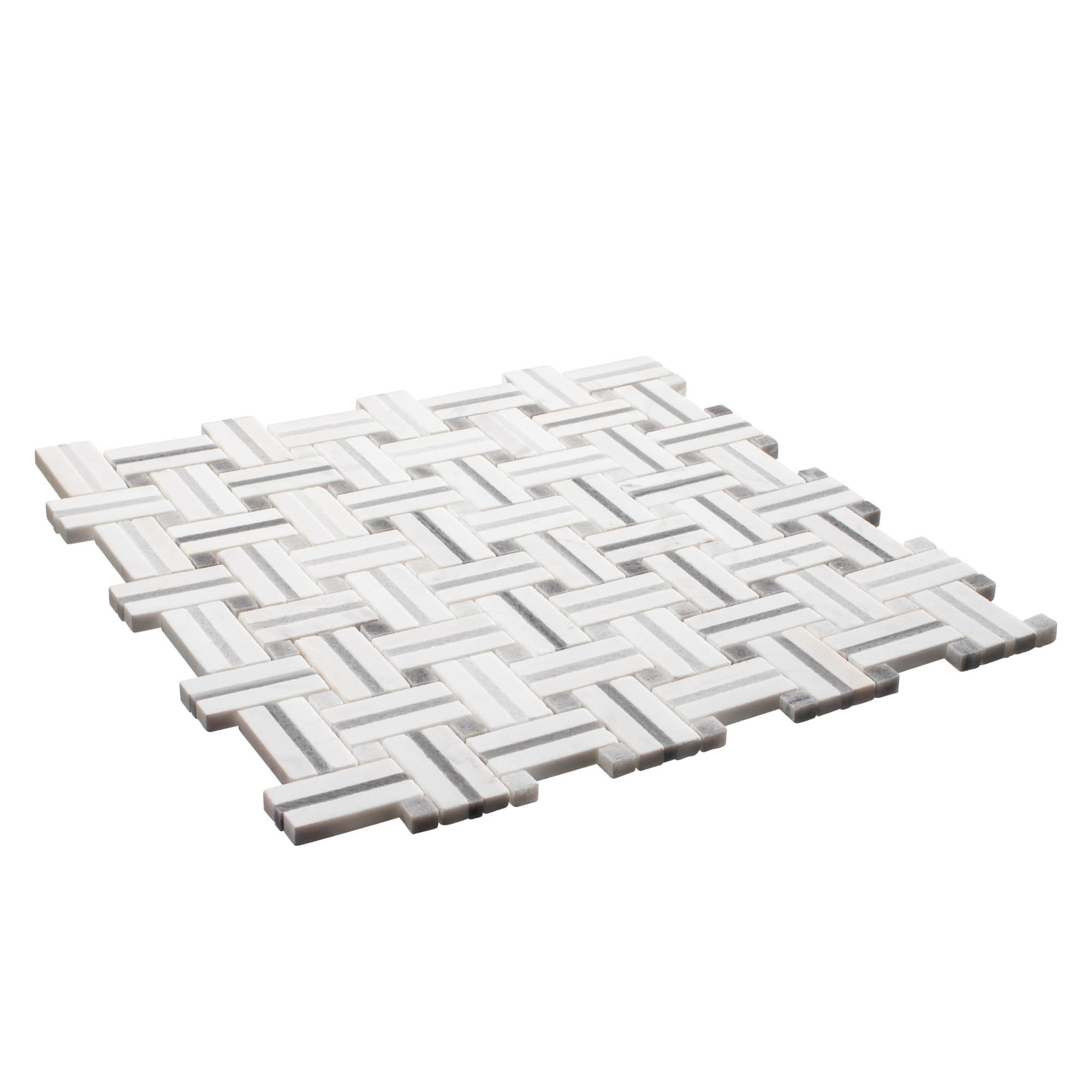 Andova Fabrique 1-in. x 2-in. Basketweave Marble Look