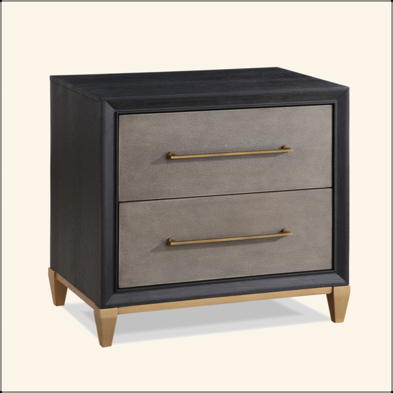 Table de chevet 2 tiroirs 1pc