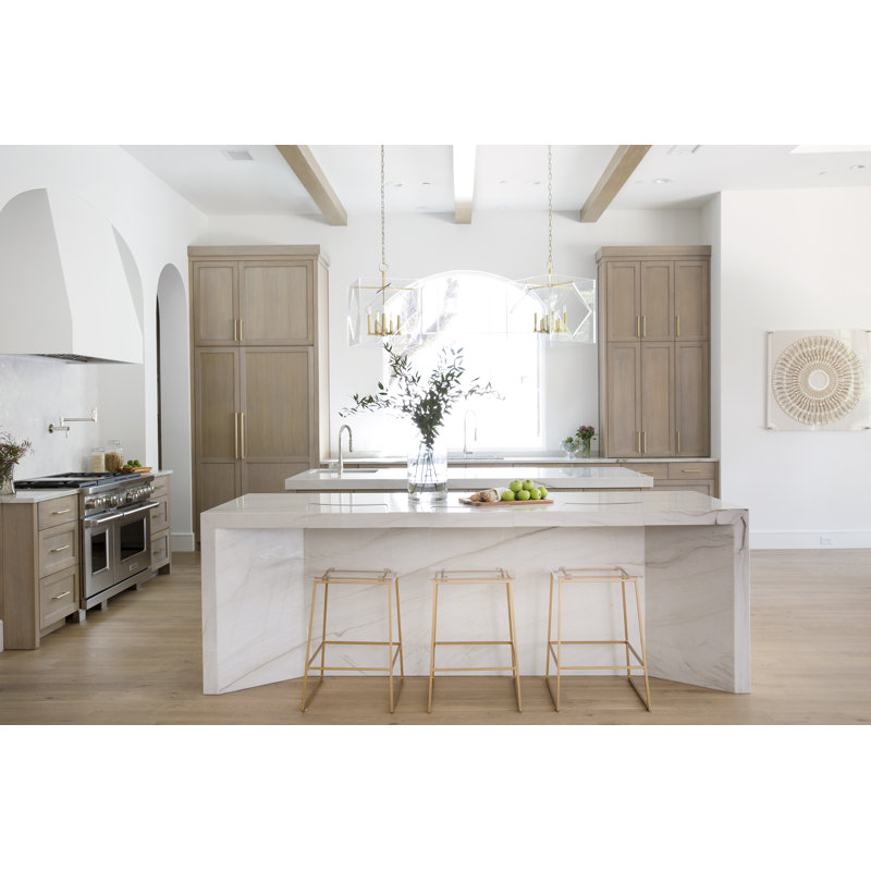 Travis 8 - Light Pendant, 32" H x 24" W x 24" D, Aged Brass