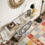 Table console avec miroir et miroir