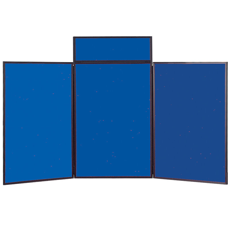 Free-Standing Bulletin Board, 80 cm H x 180 cm W, Royal Blue