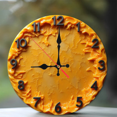 Modern Yellow Wall Clock