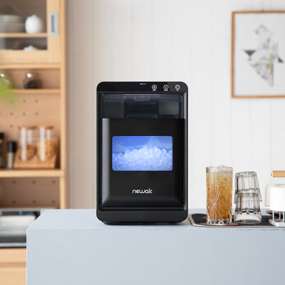 Newair 44lbs Nugget Ice Maker Black Stainless Steel