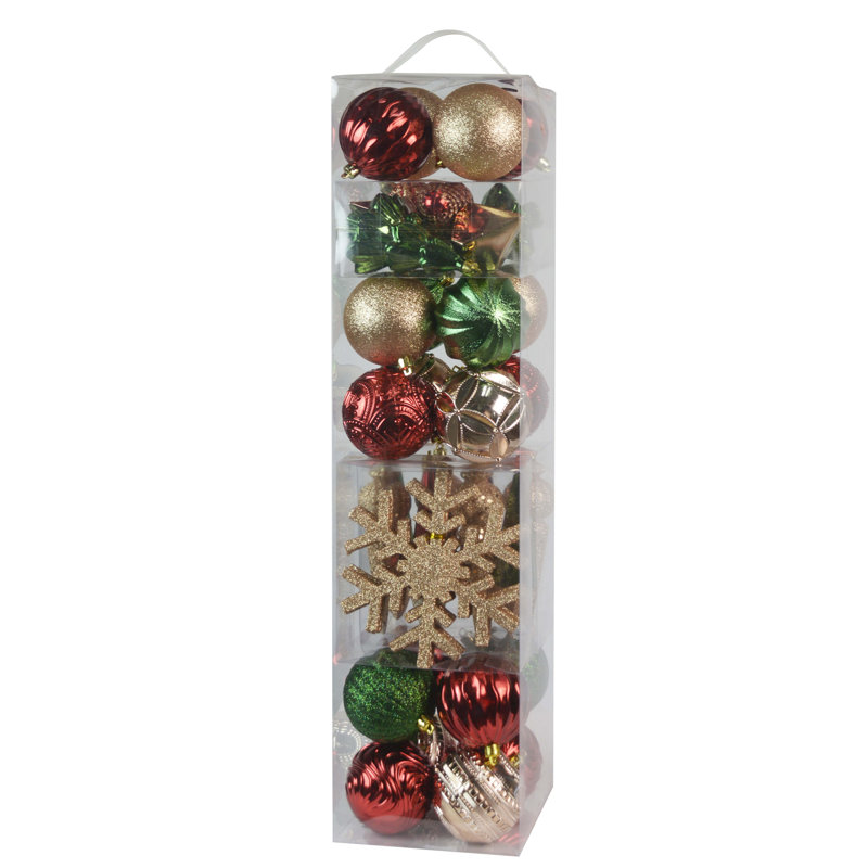 21.26'' Ball Ornament, Brown/Gold/Red