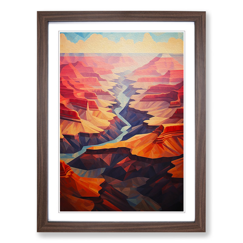 Grand Canyon Geometric - Framed Print