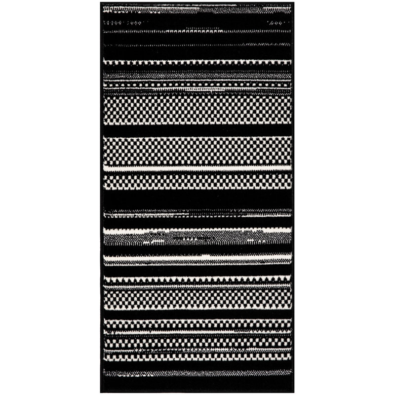 Cynequa Abstract Indoor Rug, Rectangle 2' x 4'