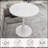 Round Side Table with Tapered Pedestal Base, Ideal for Living Room, Modern Minimalist Design-1436968501-1436968502-1436968503