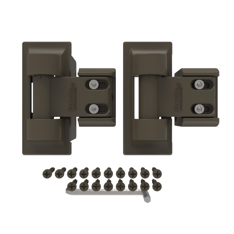 Standard Wrap Hinge, Light Bronze