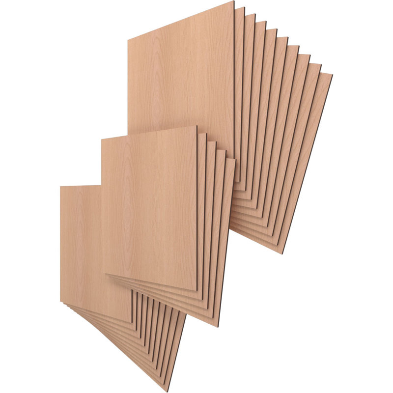 Planches en bois, Aulne, H 23,75 po x l 23,75 po x P 0,38 po