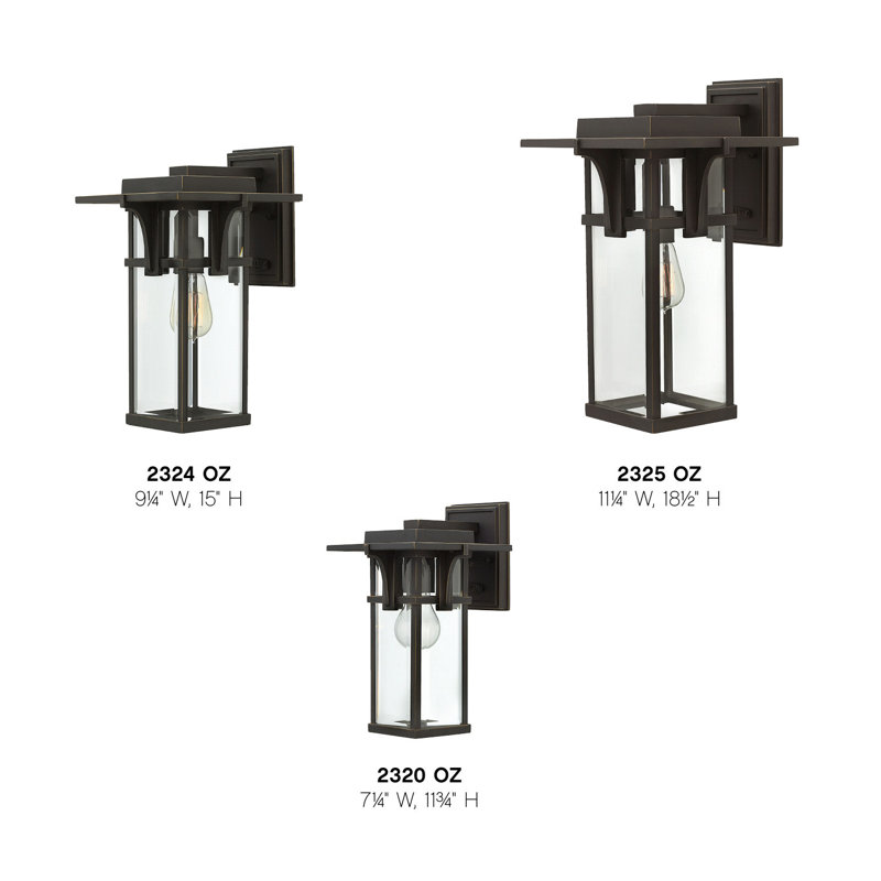 Kajale 1-Light Outdoor Wall Lantern, 11.75" H x 7.25" W x 8" D