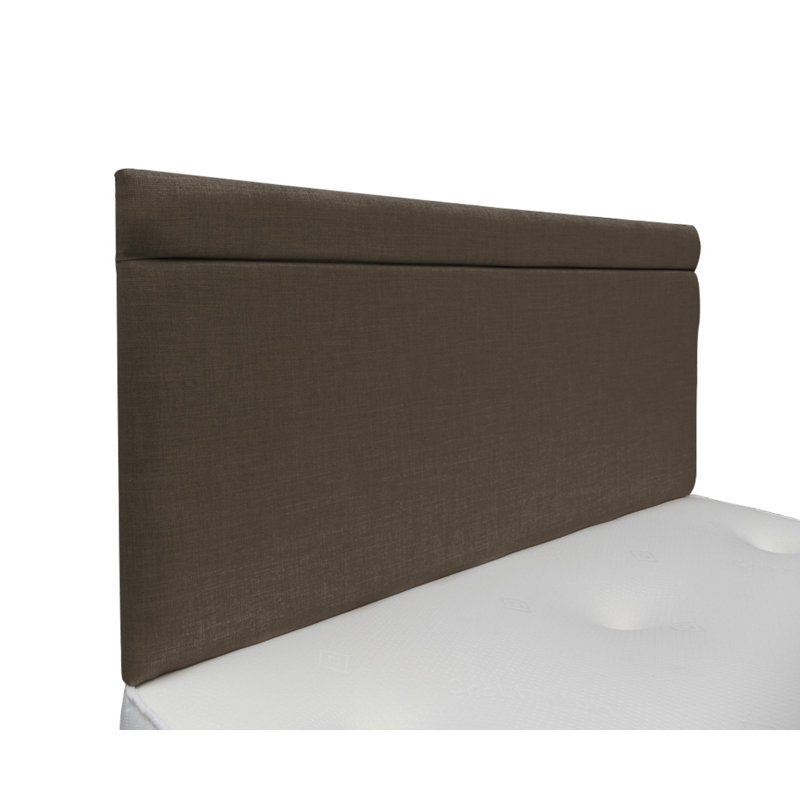 Burchette Upholstered Headboard, Charcoal, Double (4'6), Plush Velvet