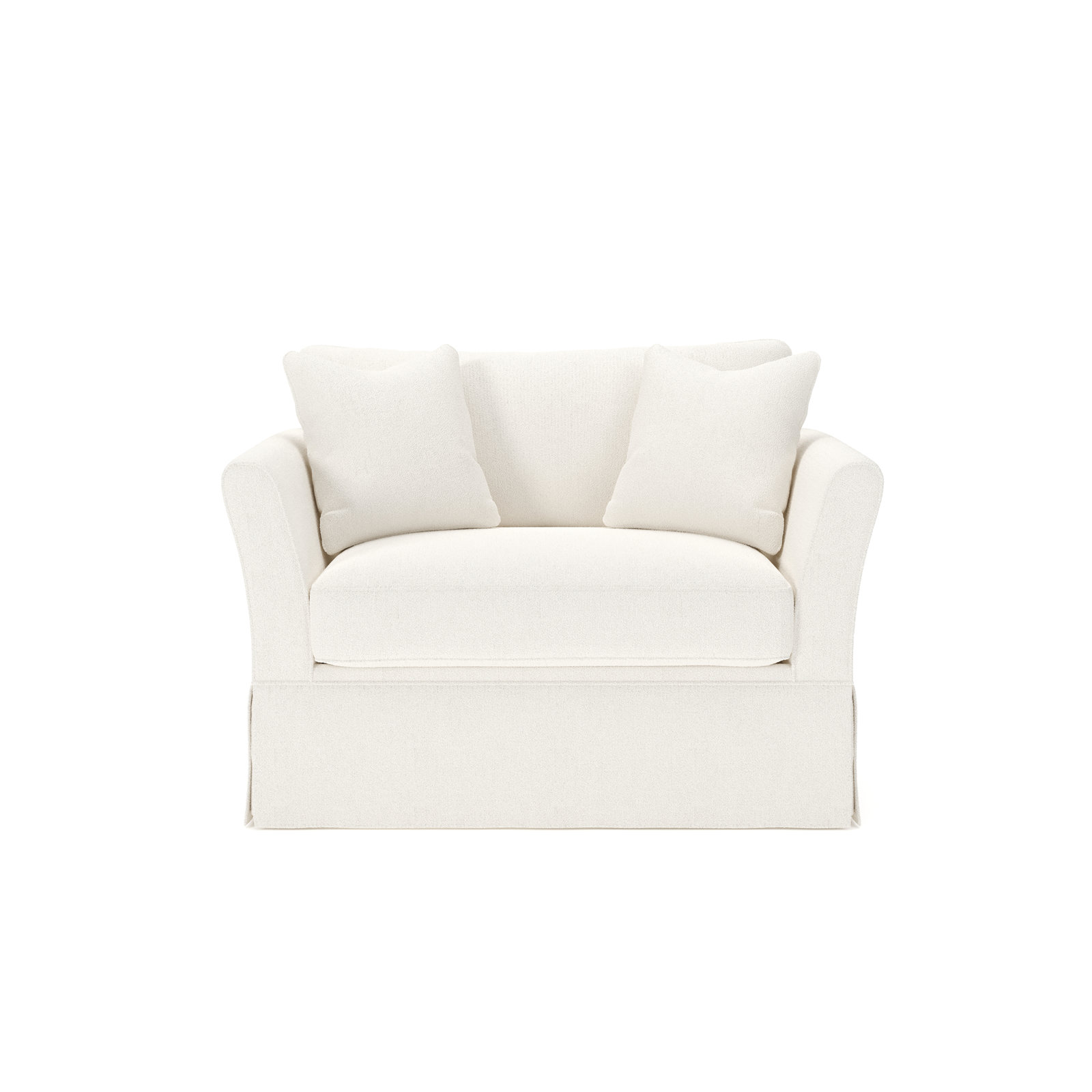 Shelby Upholstered Accent Chair, Apollo Alpaca Boucle