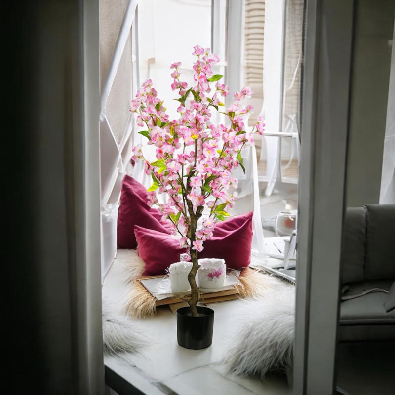 120Cm Artifcial Cherry Tree, Pink