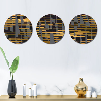 Ensemble de 3 décorations murales à carreaux I