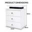 54cm W Manufactured Wood Bedside Table