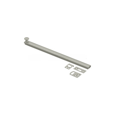 Boulon de surface 12 po Deltana 12SBCS15, vis dissimulée, nickel brossé HD