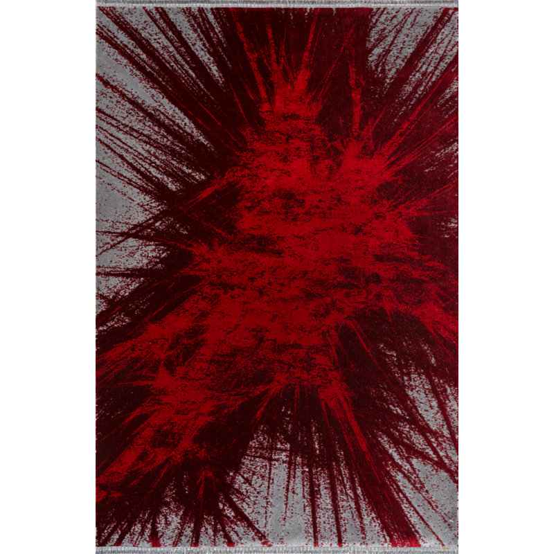 Tabu Cotton Abstract Rug, Runner 3'3" x 10'
