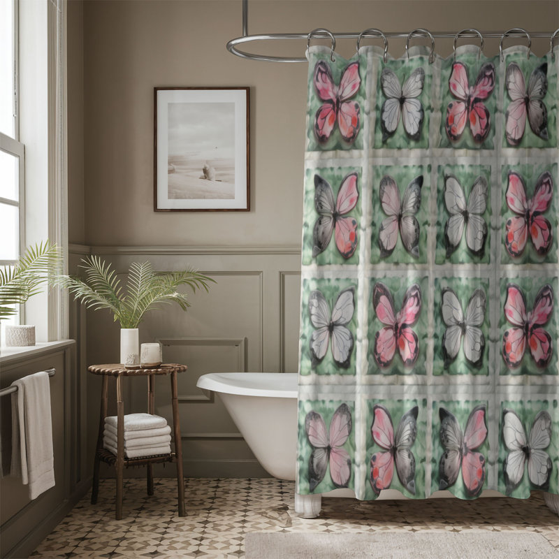 Leobardo Patchwork Shower Curtain, 74"H x 71"W