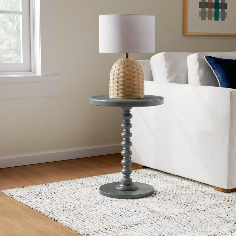 Fiama End Table, Dark Gray, 22.25" H x 17" W x 17" D