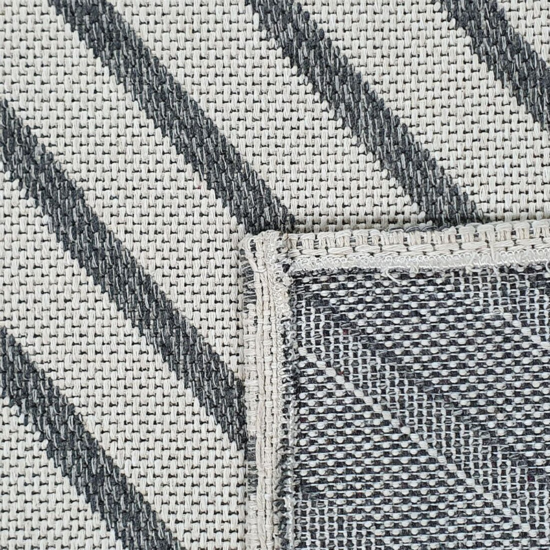 Pimm Geometric Cotton Hand Woven Area Rug, Rectangle 115 x 180cm