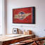 «State Map Over Tennessee Flag», reproduction sur toile-877611213