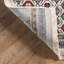 Tapis géométrique beige / rouge / brun-919307982