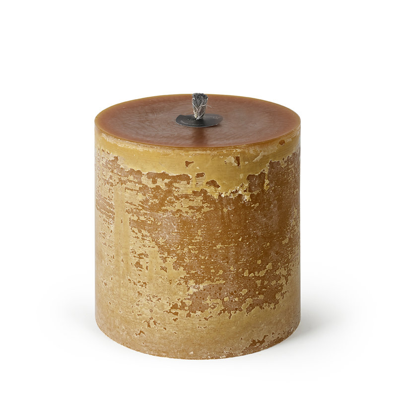 Bougie pilier super non parfumée, Chamois